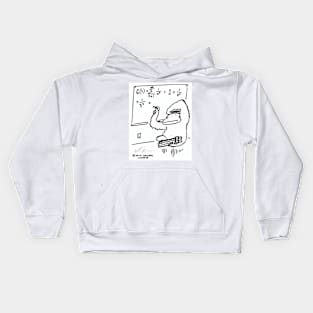 Slide Rule Ape Solves Equation Kids Hoodie